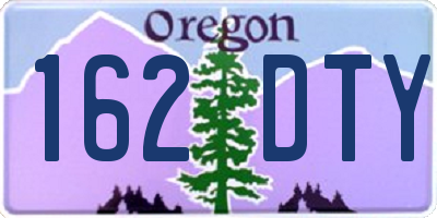 OR license plate 162DTY
