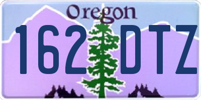 OR license plate 162DTZ