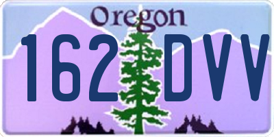OR license plate 162DVV
