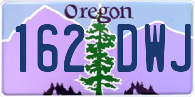 OR license plate 162DWJ