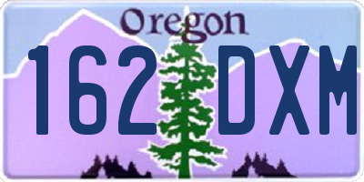 OR license plate 162DXM