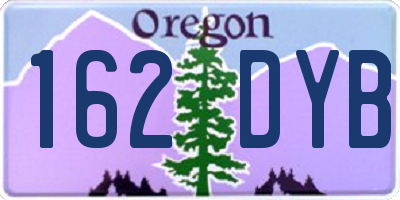 OR license plate 162DYB