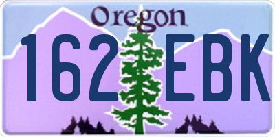 OR license plate 162EBK