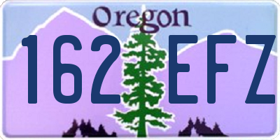 OR license plate 162EFZ
