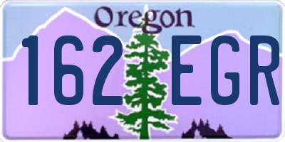 OR license plate 162EGR