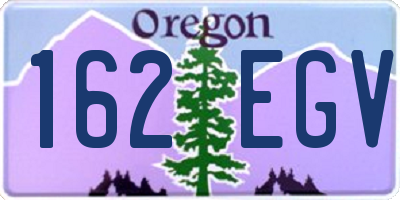 OR license plate 162EGV