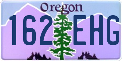 OR license plate 162EHG