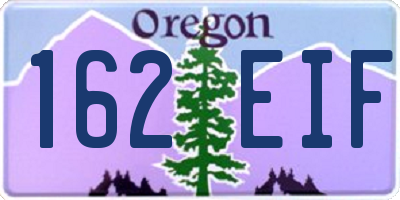 OR license plate 162EIF