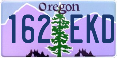 OR license plate 162EKD