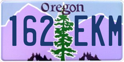 OR license plate 162EKM