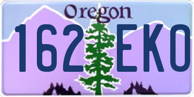 OR license plate 162EKO