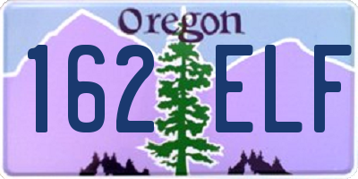 OR license plate 162ELF