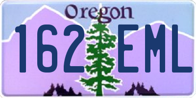 OR license plate 162EML