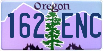 OR license plate 162ENC