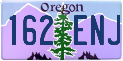 OR license plate 162ENJ