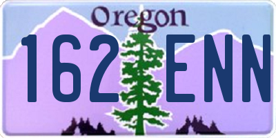 OR license plate 162ENN