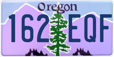 OR license plate 162EQF