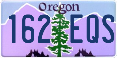 OR license plate 162EQS