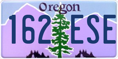 OR license plate 162ESE