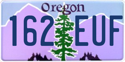 OR license plate 162EUF