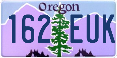 OR license plate 162EUK