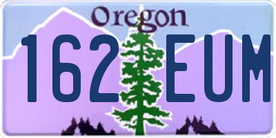 OR license plate 162EUM