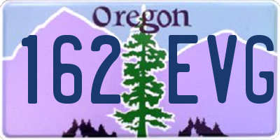 OR license plate 162EVG