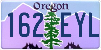 OR license plate 162EYL