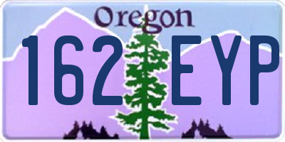 OR license plate 162EYP