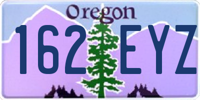 OR license plate 162EYZ