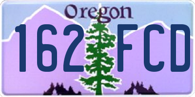 OR license plate 162FCD