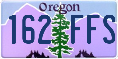 OR license plate 162FFS
