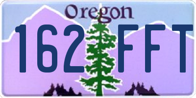 OR license plate 162FFT
