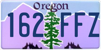 OR license plate 162FFZ