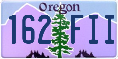 OR license plate 162FII