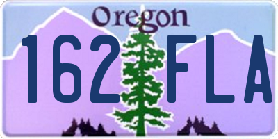 OR license plate 162FLA