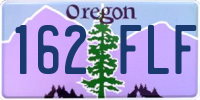 OR license plate 162FLF