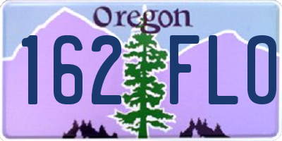 OR license plate 162FLO