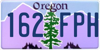 OR license plate 162FPH