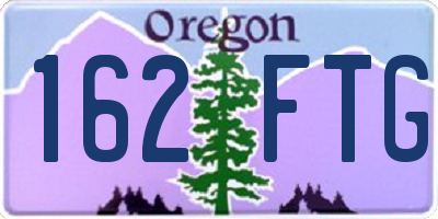 OR license plate 162FTG