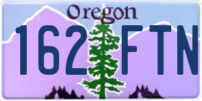 OR license plate 162FTN