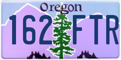 OR license plate 162FTR