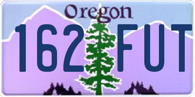 OR license plate 162FUT