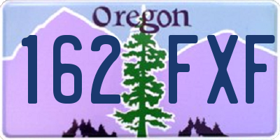 OR license plate 162FXF