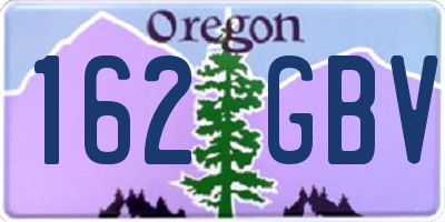 OR license plate 162GBV