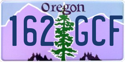 OR license plate 162GCF