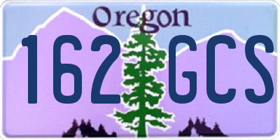 OR license plate 162GCS