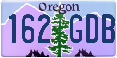 OR license plate 162GDB
