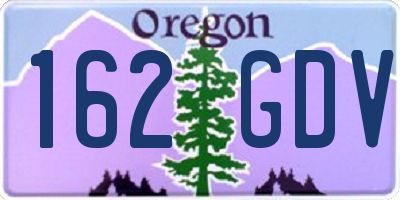 OR license plate 162GDV
