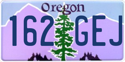 OR license plate 162GEJ